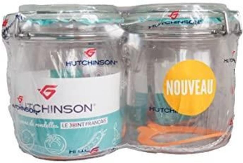 Hutchinson Aufbewahrungsgläser aus transparentem Glas 0,75 L