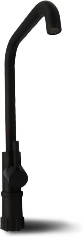 Küchenarmatur Einhebel mit Auslauf Schwarz "Kitchen"