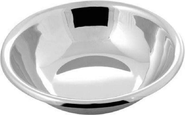 Trade Shop Traesio - Trade Shop - insalatiera ciotola coppa bacinella scodella inox fondo piano cucina 24CM -