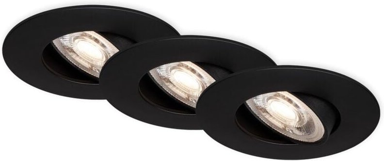 Led Einbauleuchte 4,4 cm IP65 3x 4,9W 480lm schwarz Briloner