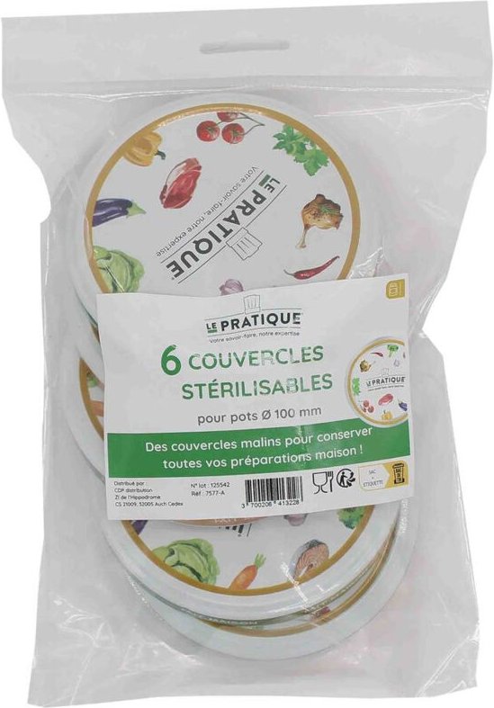 Thumbnail - Sterilisierbare Deckel ø100, 6er Pack – Praktisch