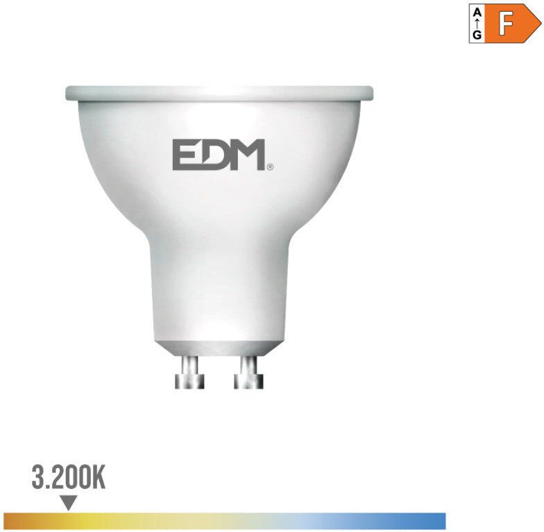 EDM - GU10 5W Dicroic LED-Strahler, entspricht 35W - Warmweiß 3200K