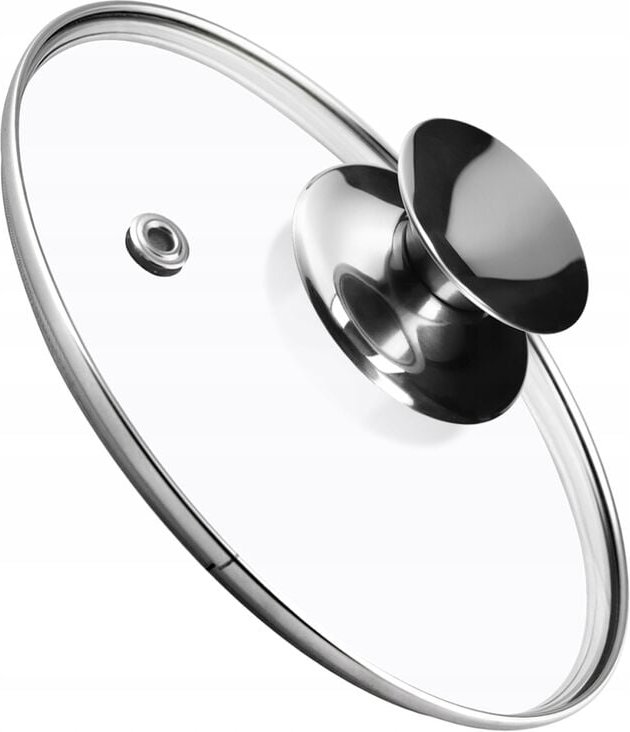 Topfdeckel, Universaldeckel aus Glas mit Silbergriff, hitzebeständiger Deckel in verschiedenen - Kadax