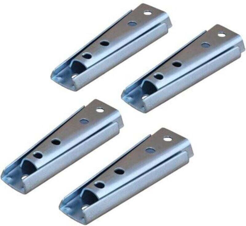 Vtizikl 4 paires de supports muraux de tête de lit, connecteurs de meubles suspendus Connecteur de canapé segmenté en mé...