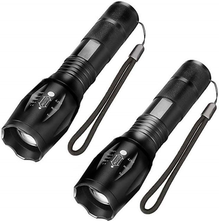 Tonchean - Ultrastarke LED-Taschenlampe, 1000 Lumen, zoombare Taschenlampe, 5 Beleuchtungsmodi, stoßfest, rutschfest, fü...