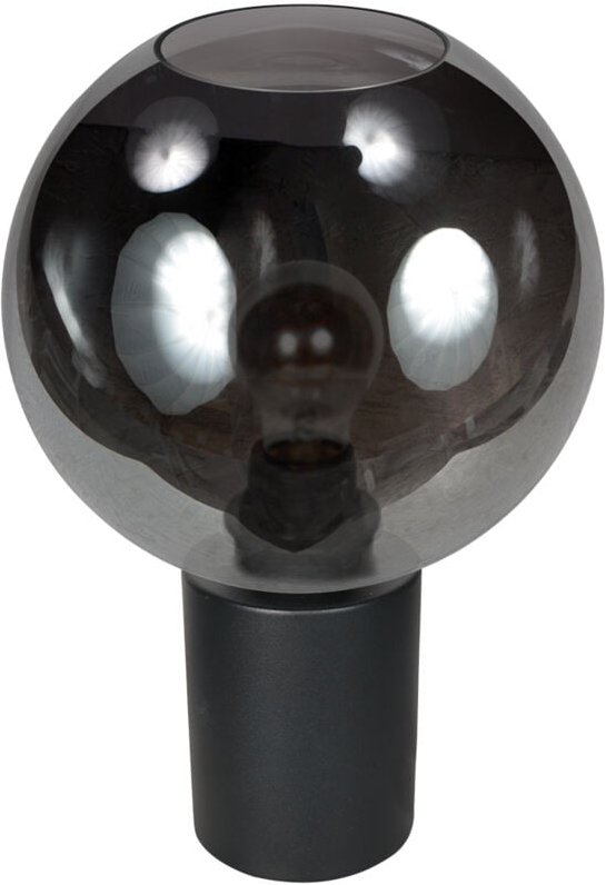 Steinhauer - tischlampe - Bloeba - schwarz - glas metall - Ø 25cm