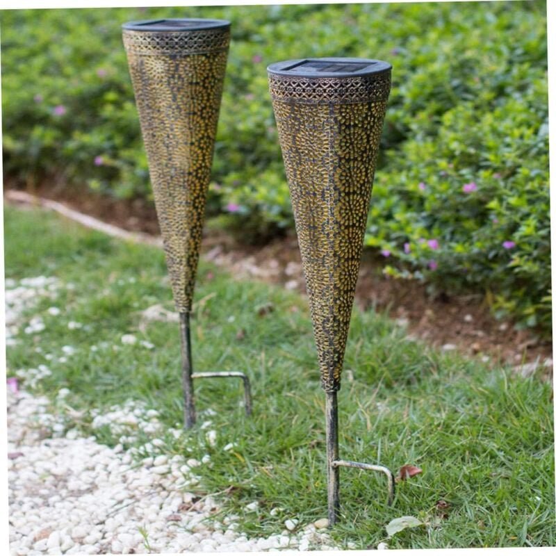 2 Pcs led Landschaft Lichter Im Freien Dekorative Lichter led Solar Lampen Outdoor Boden Stecker Licht Straße Licht
