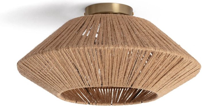 Efectoled - Deckenleuchte Naturfasern Big Moksha Natürlich