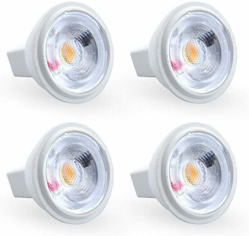 3W MR11 GU4 LED-Lampe, warmweiß 3000K, AC/DC 12V, entspricht einer 35W Halogenlampe. Ideal für Zuhause, Büro, Geschäft, ...