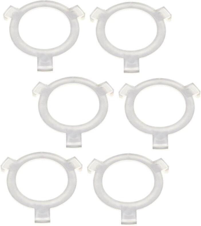 6 robuste Kunststoff-Adapterringe für Lampenschirme, einfaches Zubehör für Tisch- und Nachttischlampen