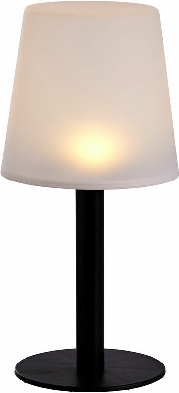 Spetebo - led Solar Garten Tischlampe - 31 x 15 cm - Outdoor Deko Leuchte warm weiß - Garten Balkon Terrasse Beleuchtung...