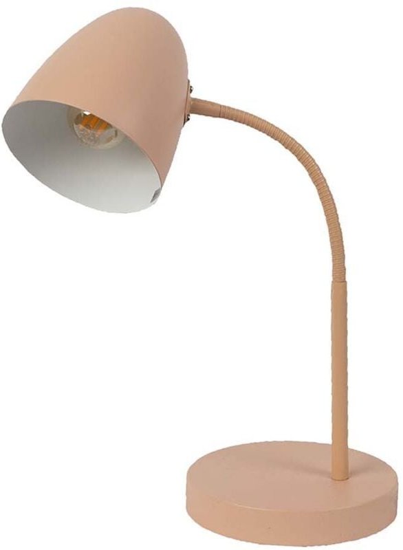 Thumbnail - Tischlampe Schreibtischleuchte Nachttischlampe champagner Spot beweglich H 40 cm