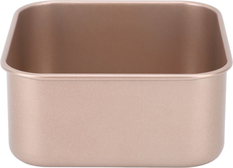 Quadratisches Antihaft-Backblech, verdicktes Backblech aus Kohlenstoffstahl mit Goldfinish für Kuchen, Brot, Grillgerich...