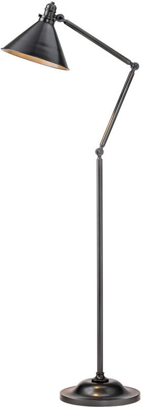 Stehlampe Standlampe Wohnzimmerlampe Stahl Bronze H 167,3 cm 1 Flammig