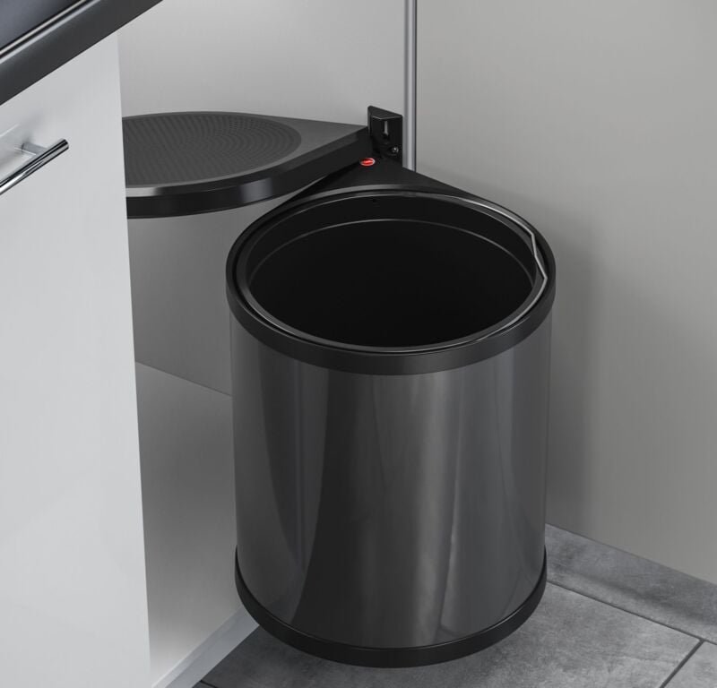 Thumbnail - Hailo - Mülleimer Küche, Einbau ab 40cm Schrank, Kosmetikeimer 15 l