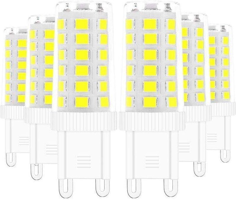 Tigrezy - G9-LED-Leuchtmittel, 5 w, entspricht 40 w Halogenlampe, weiß, 6000 k, flimmerfrei, energiesparend, nicht dimmb...