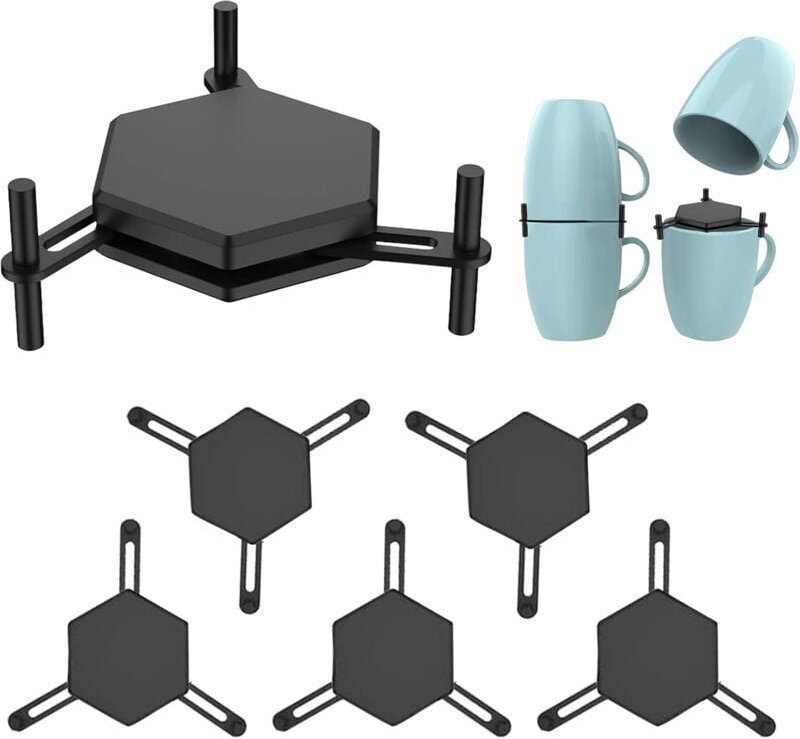 Kaffeestampfer-Organizer, 6 Tamper-Füller, befüllbare Kaffeestampfer, Tamper-Aufbewahrung, Teestampfer und Kaffeestampfe...
