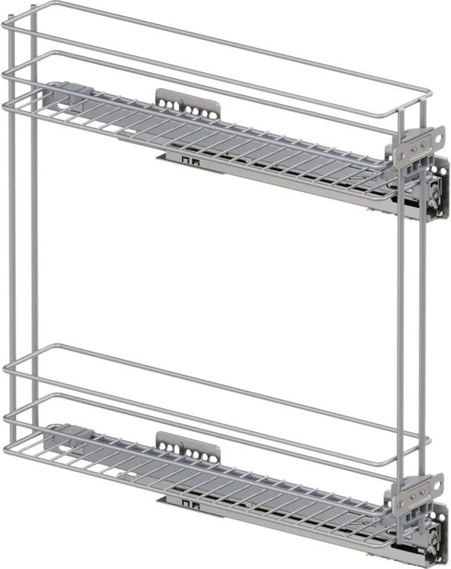 Thumbnail - Vauth-Sagel VS SUB Slim Drahtkorb Classic - Rack Unterschrankauszug für KB 150mm - Korbablage aus Stahldraht, Stahl silb...