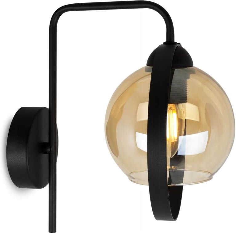 Moderne Honey Ring Glas Wandleuchte