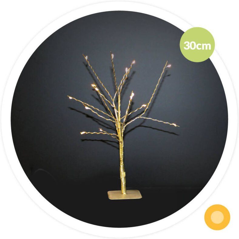 GSC - Cumia led Dekobaum 30cm 2xAA Golden