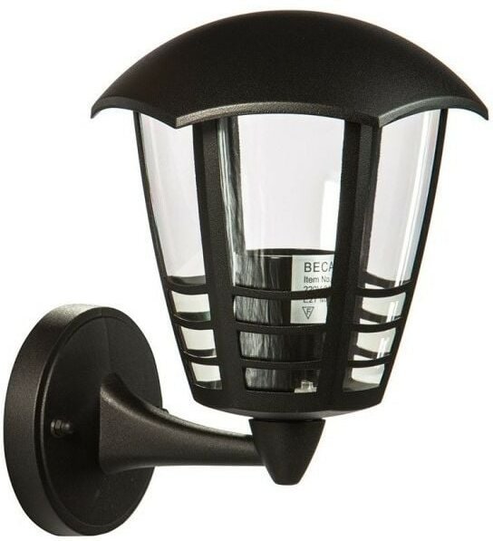 Außenwandleuchte aus Aluminium Schwarz ETNA UP 17x19,3x h23 cm