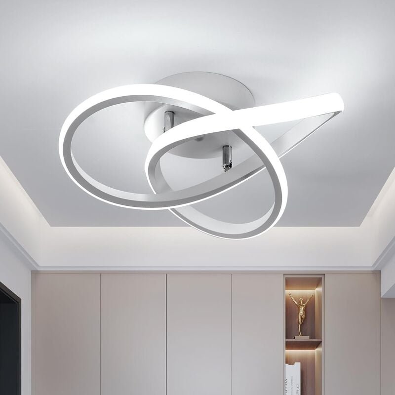 Goeco - LED-Deckenleuchte, 30 w, modernes Design, Kaltweiß 6000 k, Deckenlampe für Wohnzimmer, Schlafzimmer, Esszimmer, ...
