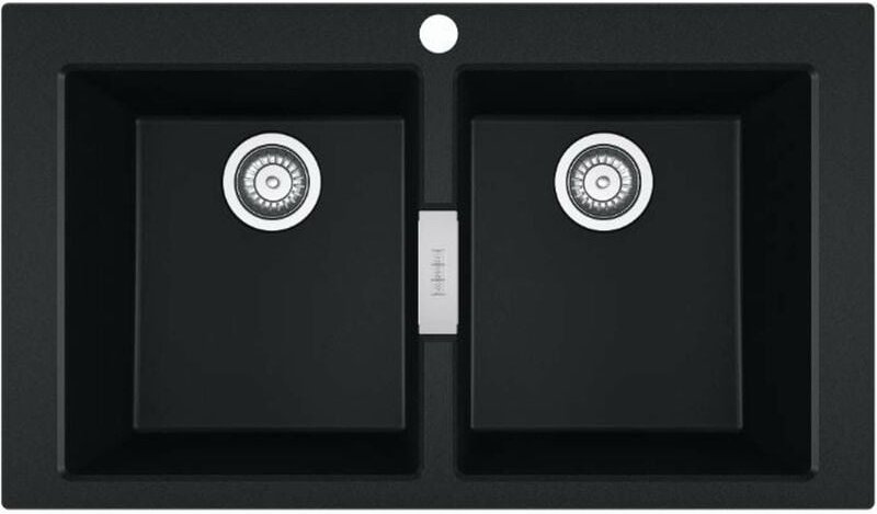 Sirius 2.0 - Tectonitspülbecken S2D 620-86, 86x50 cm, schwarz 143.0637.161 - Franke