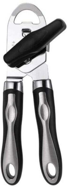 Apriscatole manuale 3 in 1, utilizzo senza sforzo, impugnature morbide, facile da girare, apriscatole resistente per anz...