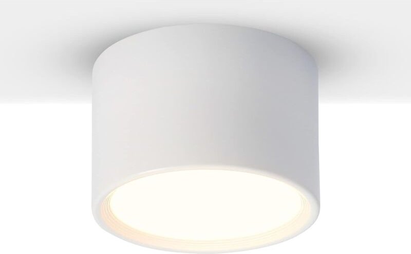 Weißer LED-Deckenspot, 3000 K, Warmweiß, 12 W, Deckenstrahler, Wohnzimmer, Esszimmer, Küche, Flur, Schlafzimmer, Ø120 mm...