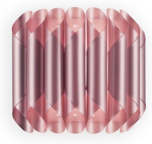 Rosafarbene Metallwandlampe in 32 x 16 x 30h