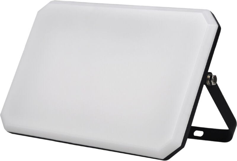 Alcapower - LED-Projektor Schwarz 230V 150W 4000K Abdeckung milchig 15000lm 321x222x34,5 mm