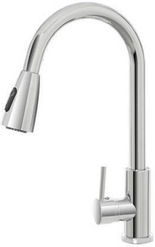 Verchromter Spültischmischer mit ausziehbarer Brause – Serie Kitchen