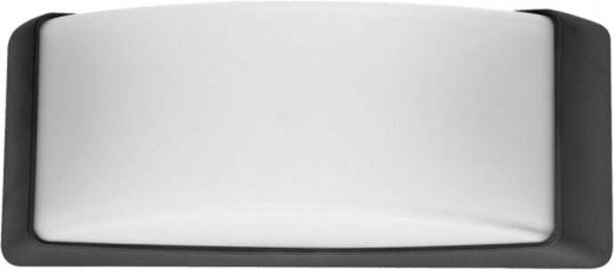 Fabrilamp - azuki Außenwandleuchte 1xe27 schwarz ip65 Polycarbonat 12,9x32x13 cm