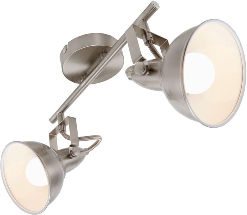 Briloner - Deckenlampe Spots 2xE14 dreh-&schwenkbar 40W Metall Satin-Weiß