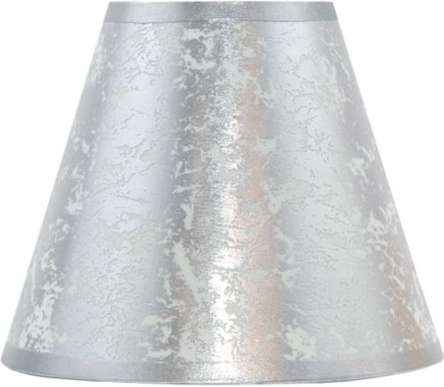 Lampenschirm lourdes konisch silber e27 40dx20dx28h
