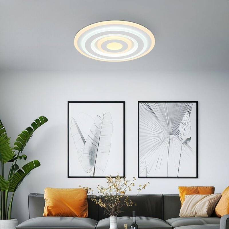 Globo Lighting - Deckenleuchte Deckenlampe Esszimmerleuchte weiß matt opal rund Tageslicht led