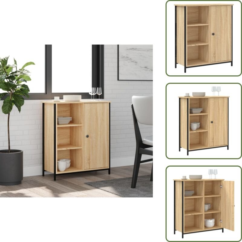 vidaXL Sideboard Sonoma-Eiche 70x30x80 cm Holzwerkstoff