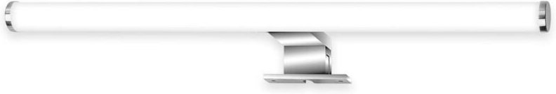 Briloner Basu LED Spiegelleuchte Bad, 2 in 1 Montage, IP44 Spritzwasserschutz, Klemmbar, Schraubbar, Chrom, 50 x 9,5 x 5...