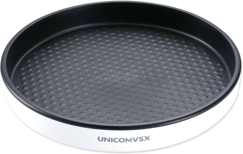 Schwarzes, drehbares Gewürzregal (25 x 25 x 4 cm), Lazy Susan, 360° drehbar, Küchenorganizer