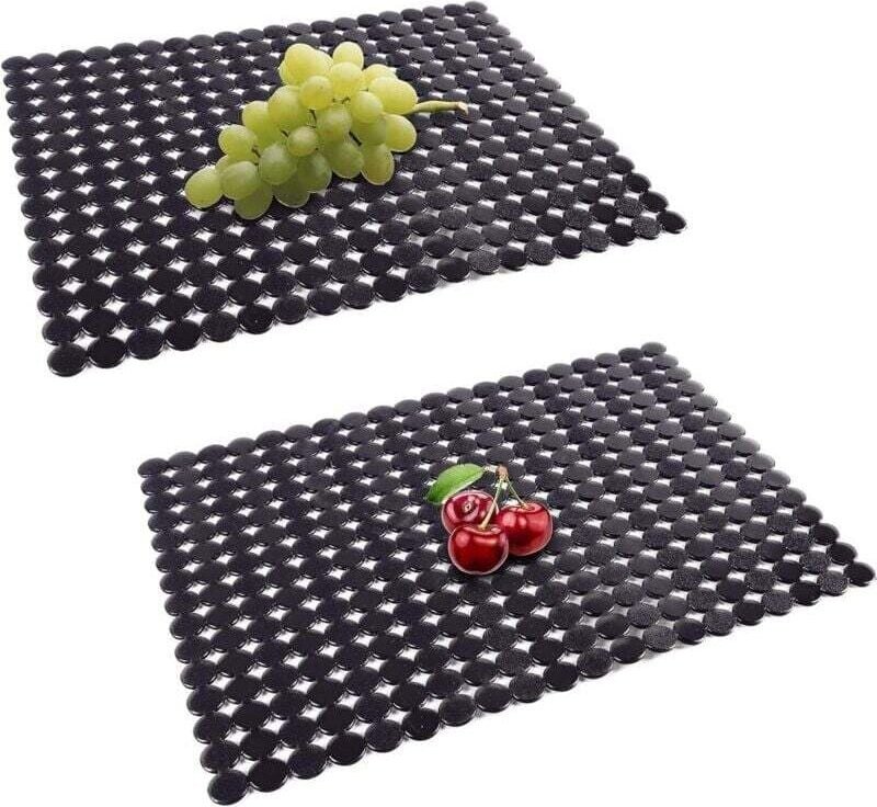 Confezione da 2 tappetini per lavello da cucina in acciaio inox/ceramica, protezioni per il fondo del lavello in PVC eco...
