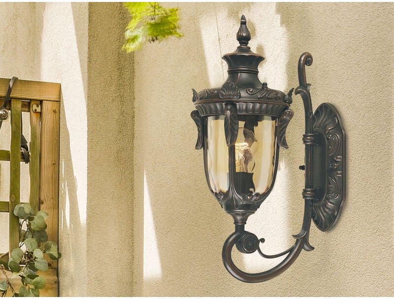 Thumbnail - Elstead - Außenwandlaterne philadelphia Jugendstil mit Amberglas, Höhe 43cm