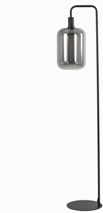 Stehlampe - Lekar - schwarz - glas metall - - Light&living