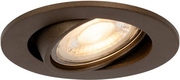 Smarter Einbaustrahler Dunkelbronze Kippbar Inkl. Wifi GU10 50mm - Cisco