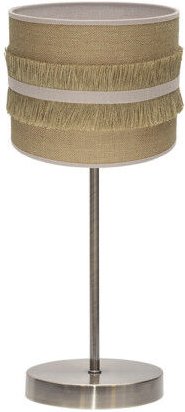 Tischleuchte natalia 1xe14 Leder/Sack beige 43x17x17 cm