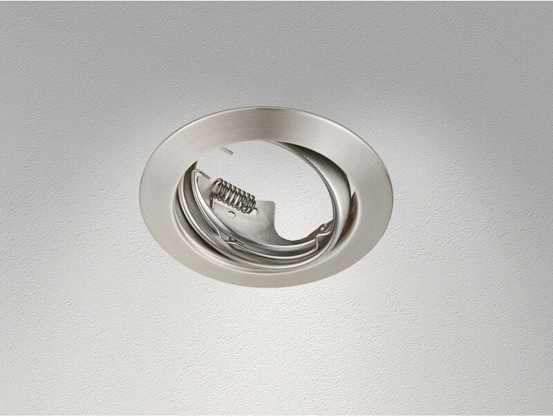 Trio Lighting - Runder Deckeneinbaustrahler jura ø 8,3cm schwenkbar in Silber matt GU10