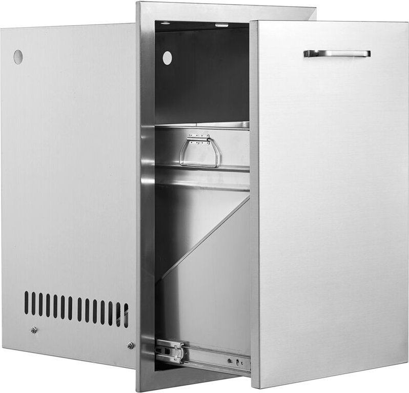 Mophorn Aufbewahrungsschublade aus Edelstahl, 16"x22"x16" Propangastank und Müllschublade für die Außenküche