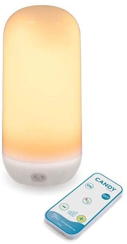 Licht-erlebnisse - Tragbare Tischleuchte led Akku Dimmer Fernbedienung IP54 2000 k extra warmes Licht kabellose Tischlam...