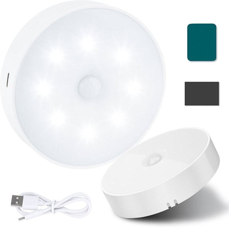 Nachtlampe mit Dämmerungssensor, magnetisch, mobil, kabellos, LED