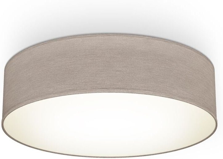B.k.licht - Deckenleuchte Stoff taupe 2xE27