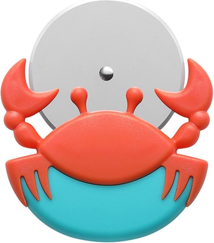 CCYKXA Kreatives Krabben-Pizzarad, Pizzaräder, Original-Pizzarad, Pizzamesser aus Edelstahl und Kunststoff, Pizzaschneid...